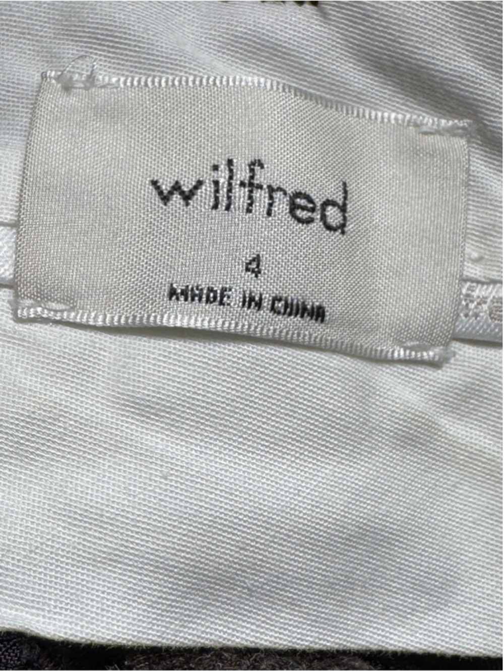 Aritzia Wilfred The Effortless Wool Blend Pant Heather Rich Cocoa size 4 - Picture 5 of 7